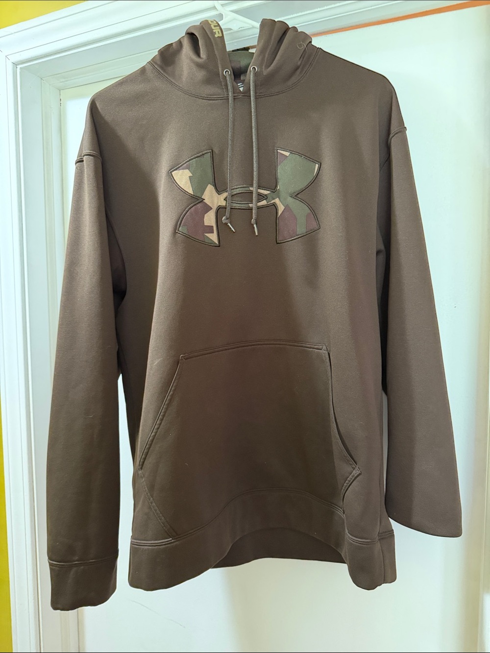 Under Armour Men’s Brown Hoodie with Camo Logo